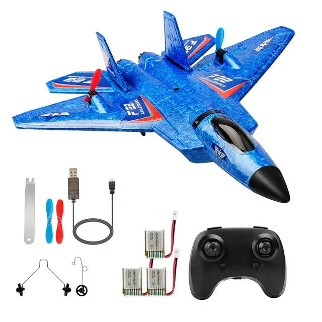 RC F22 Raptor Airplane With Night Flight LED Lights