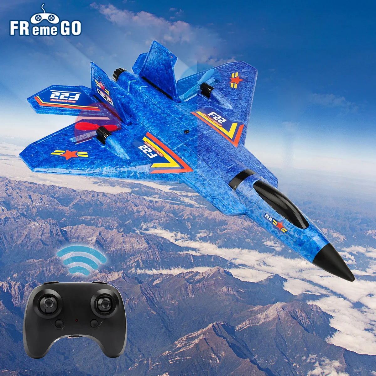 RC F22 Raptor Airplane With Night Flight LED Lights