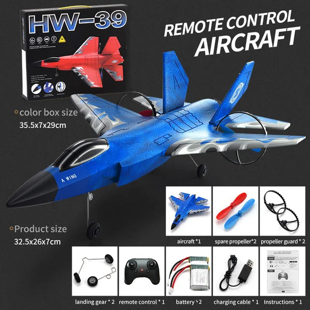 RC F22 Raptor Airplane With Night Flight LED Lights
