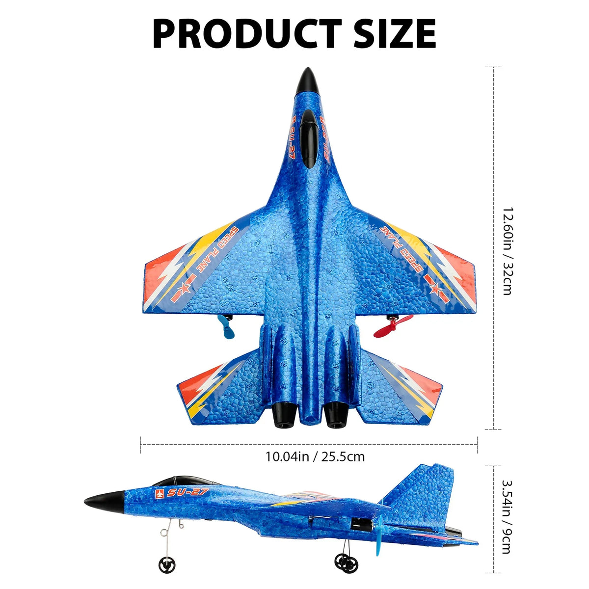 RC Airplane Toy With LED Lights for Day-Night Family Fun