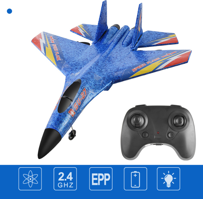 RC Airplane Toy With LED Lights for Day-Night Family Fun