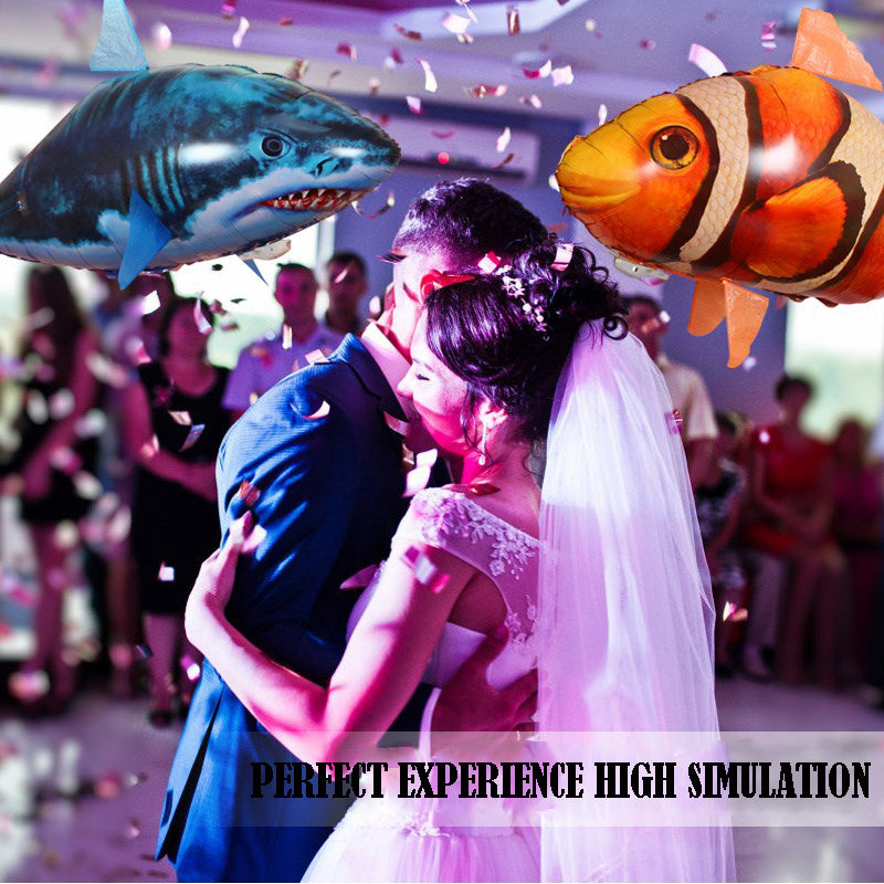 Remote-Controlled Flying Fish Toy for Indoor Family Fun