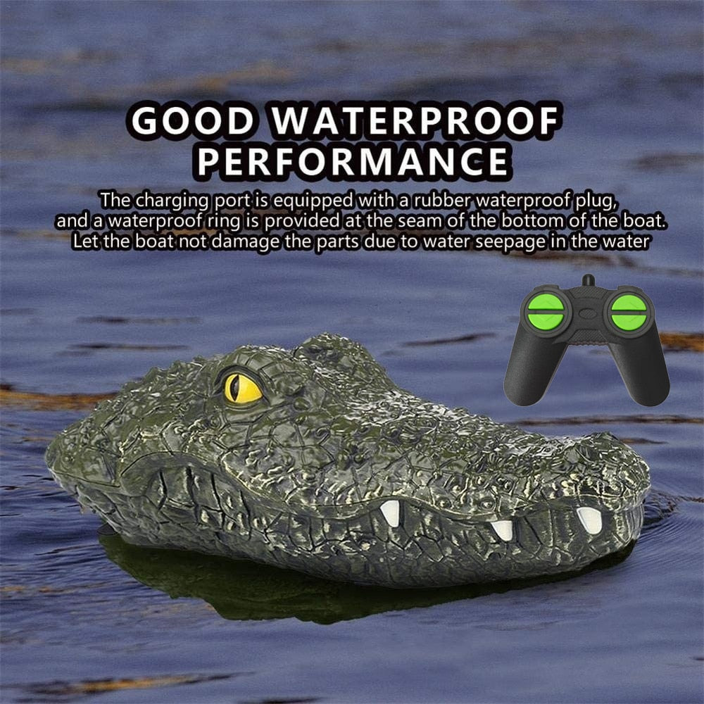RC Crocodile Boat for Realistic Outdoor Water Play