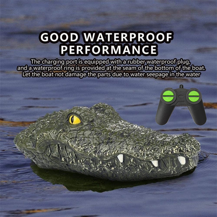 RC Crocodile Boat for Realistic Outdoor Water Play