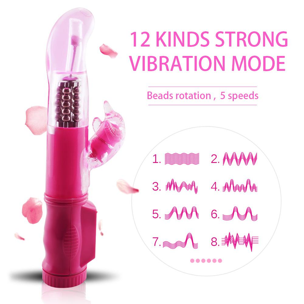 Rabbit Vibrator with 12 Modes for Customizable Pleasure
