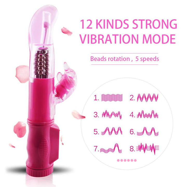 Rabbit Vibrator with 12 Modes for Customizable Pleasure