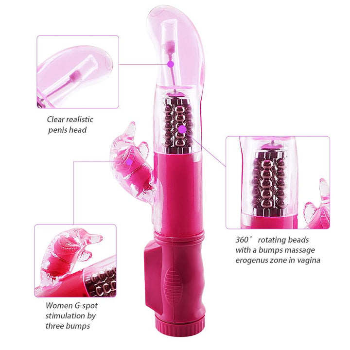 Rabbit Vibrator with 12 Modes for Customizable Pleasure