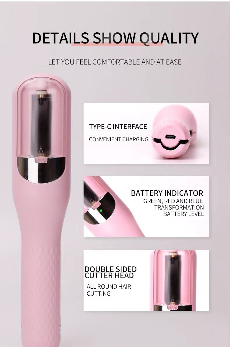 Rechargeable Split End Trimmer for Long Hair at Home