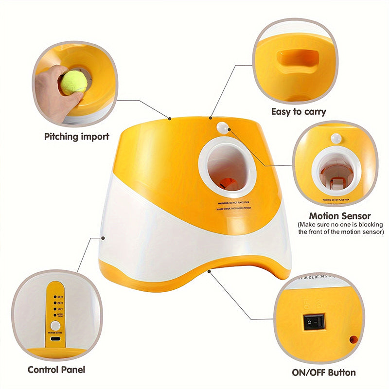 Automatic Tennis Ball Launcher for Pets | Active Fetch