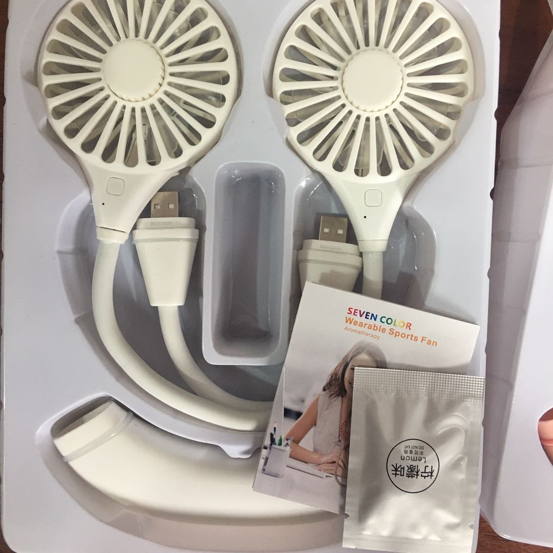 Rechargeable Hands-Free Neck Fan: 360° Airflow & 3 Speeds