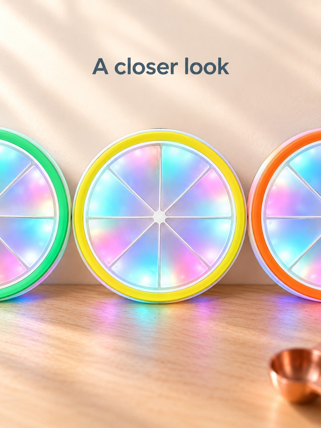 Rechargeable LED Drink Coaster with Color-Changing Glow
