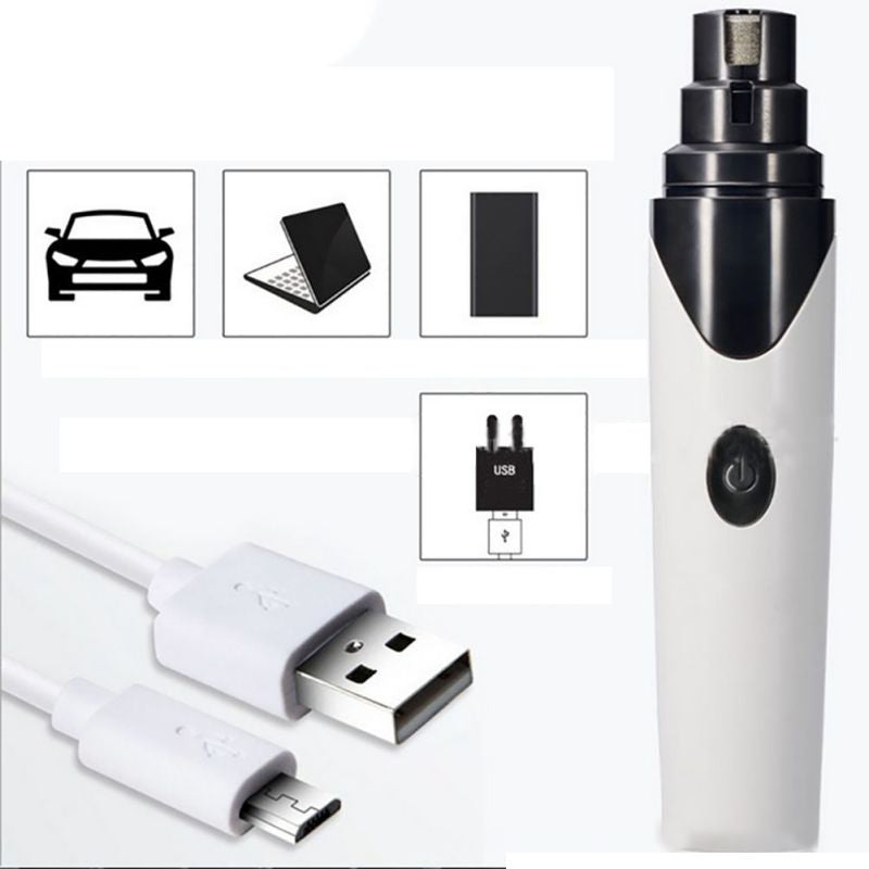 Rechargeable Pet Nail Grinder for Calm Home Grooming