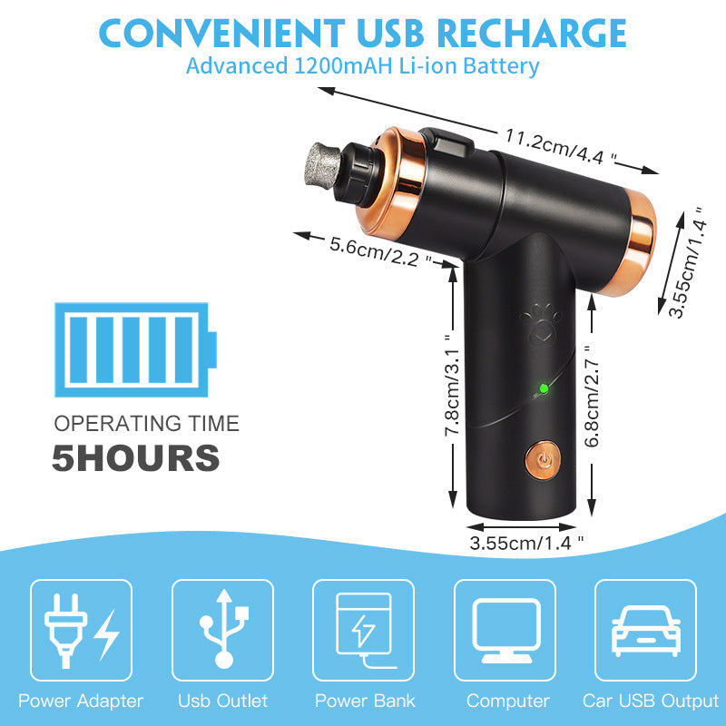 Rechargeable Pet Nail Grinder for Safer, Smoother Trims