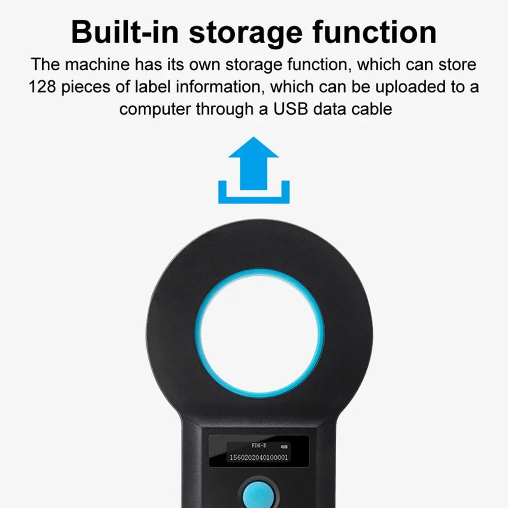 Animal RFID Microchip Scanner With Bluetooth Transfer