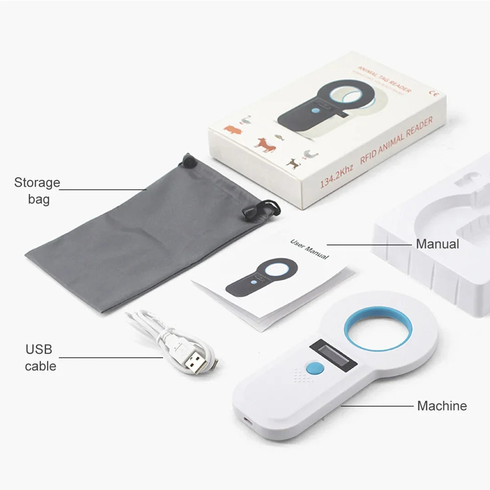 Animal RFID Microchip Scanner With Bluetooth Transfer