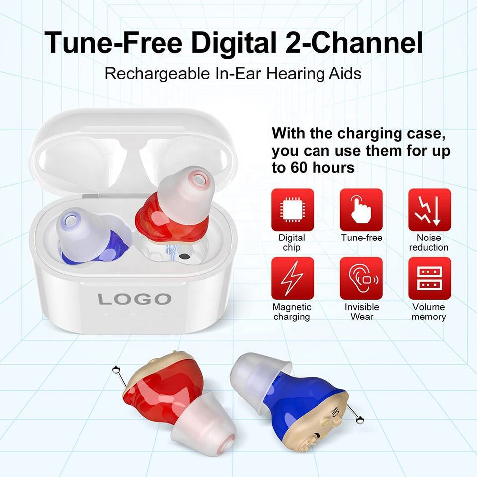 Rechargeable In-Ear Sound Amplifier for Everyday Hearing