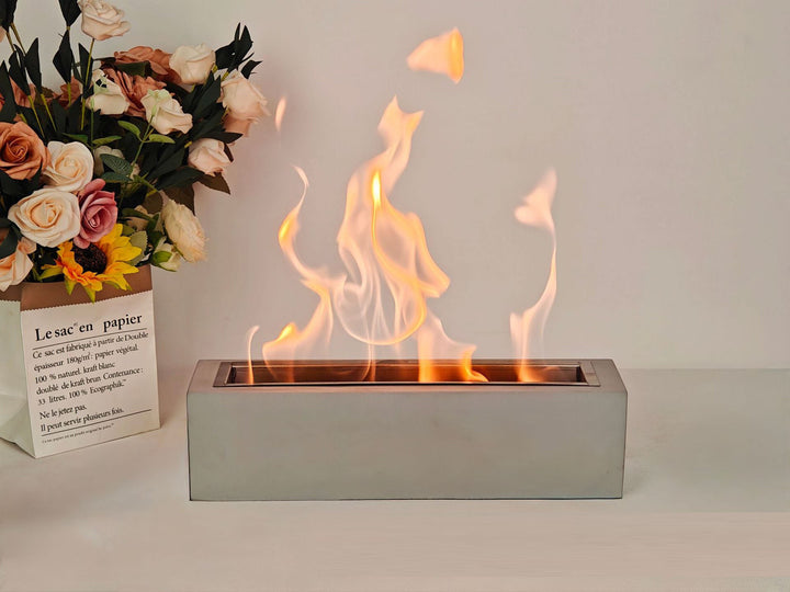 Tabletop Fire Pit for Modern Real-Flame Dining Ambience