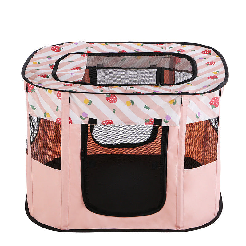 Portable Pet Playpen for Safe Indoor Puppy and Kitten Play