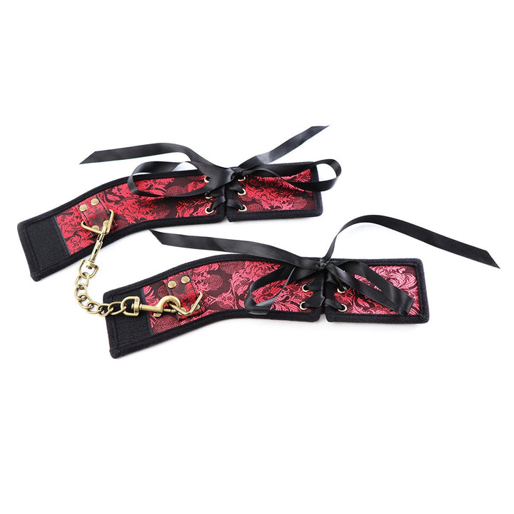 Ribbon Restraint Cuffs With Adjustable Satin Ties