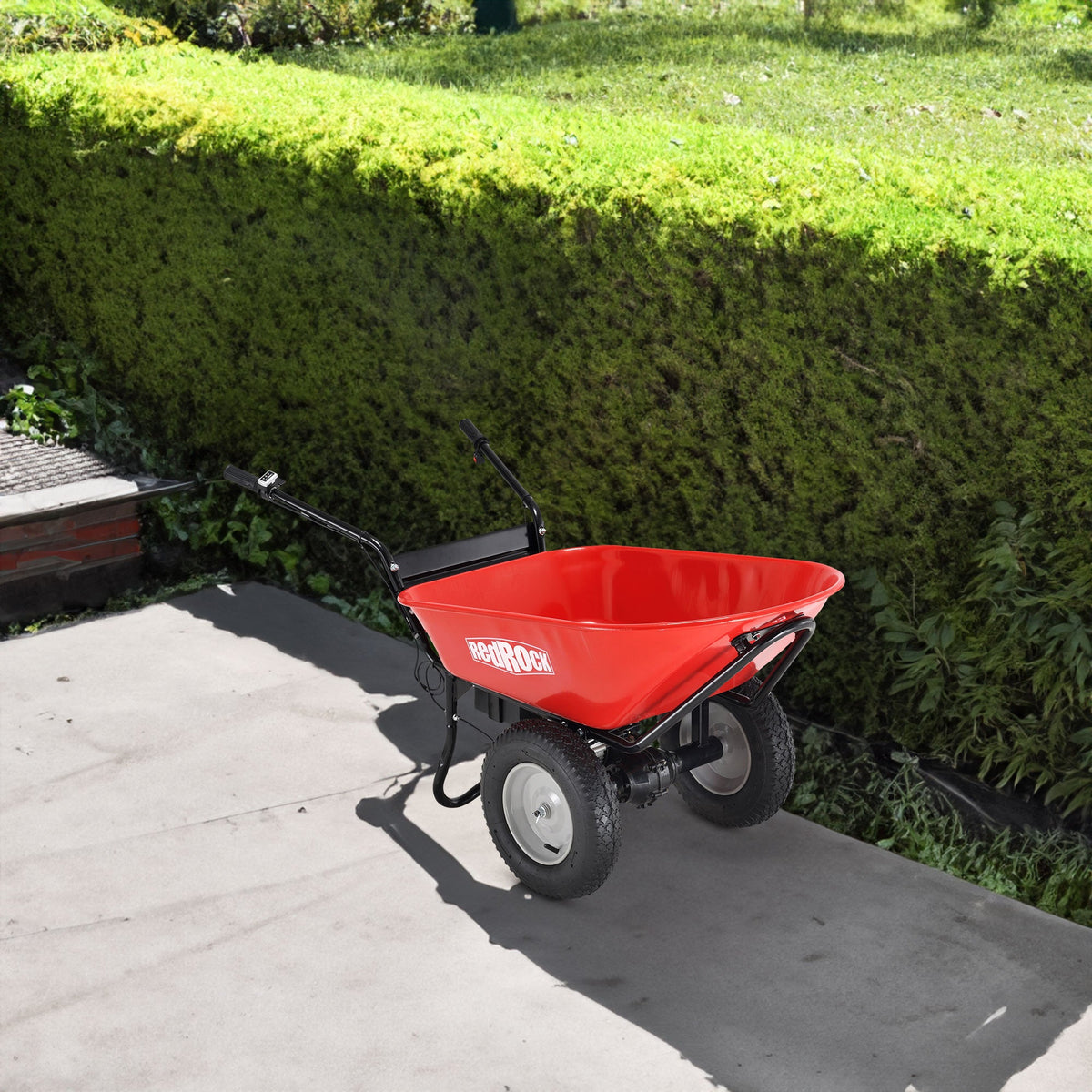 Electric Wheelbarrow Utility Cart, 330 lb Capacity