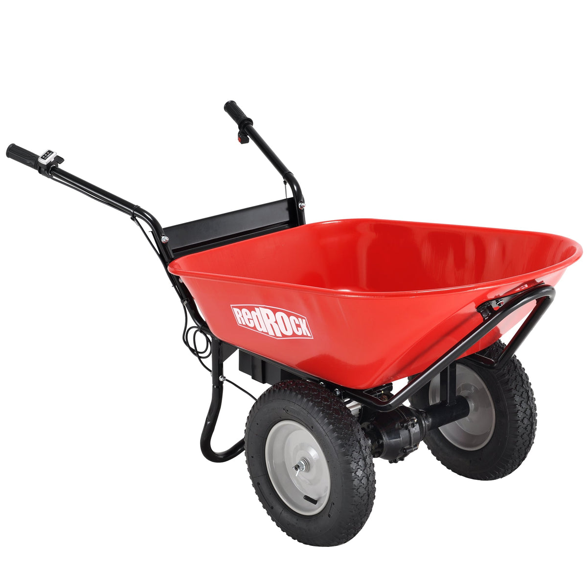 Electric Wheelbarrow Utility Cart, 330 lb Capacity