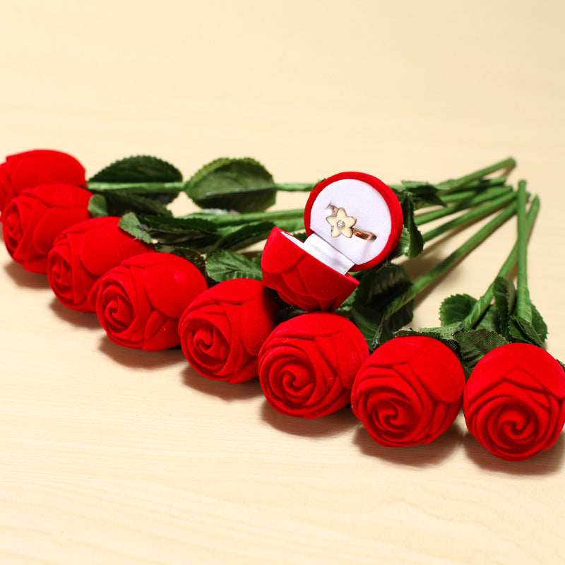 Rose Ring Box for a Romantic Engagement Proposal Reveal