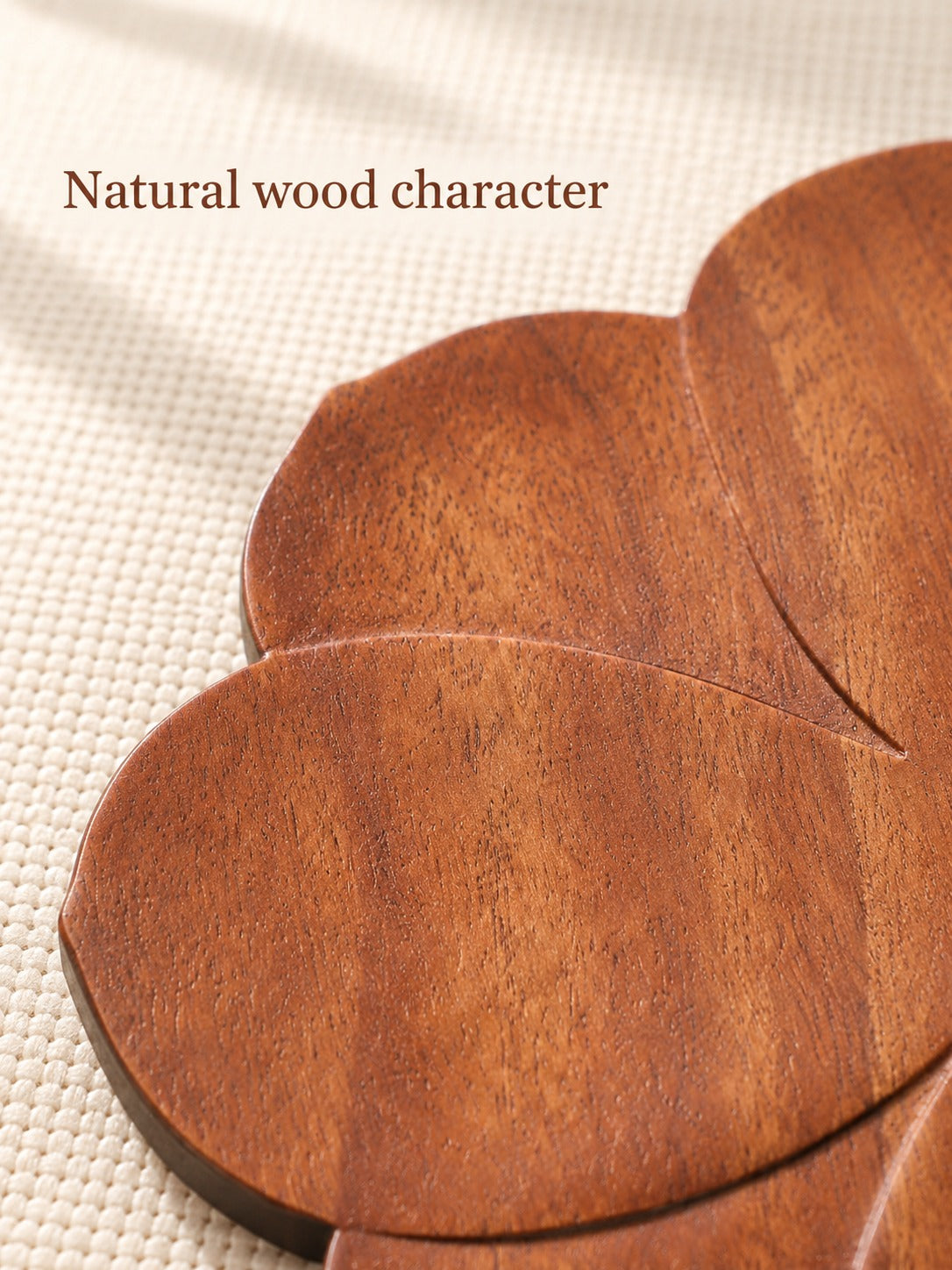 Red Sandalwood Coaster: Heat-Insulating Carved Wood Mat