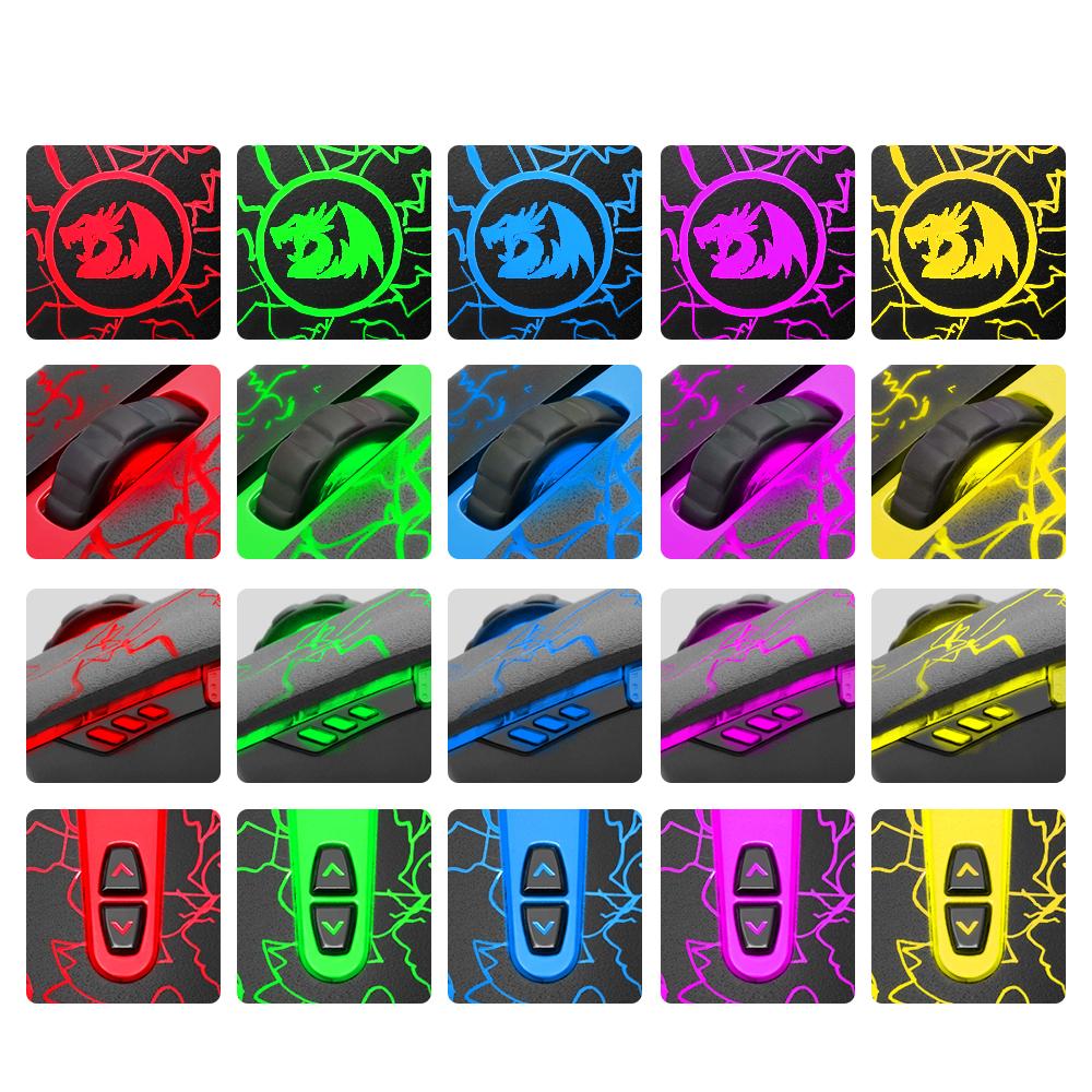 Wired Gaming Mouse 6400 DPI with Lightning LED Lights