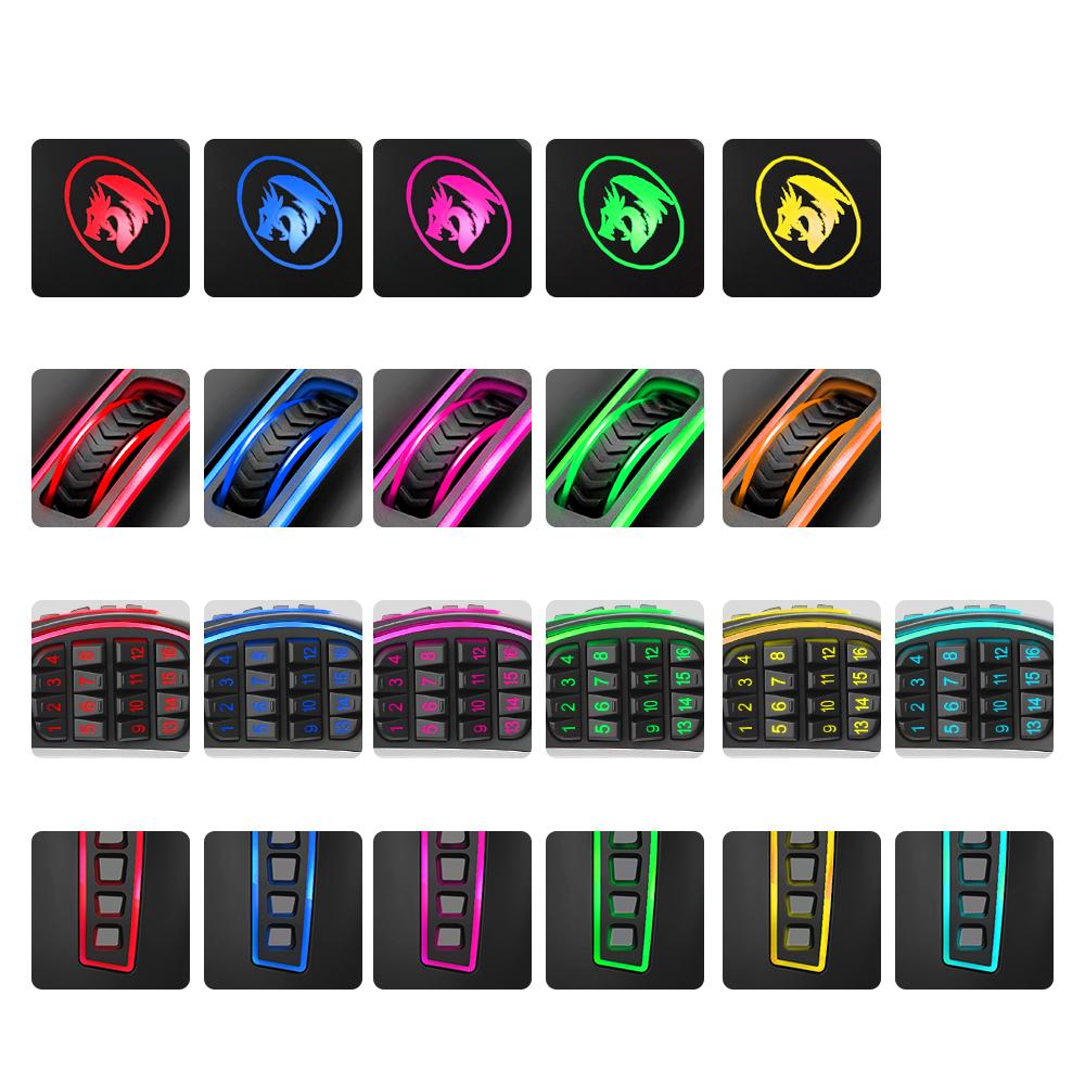 Gaming Mouse with 24 Programmable Buttons for MMOs