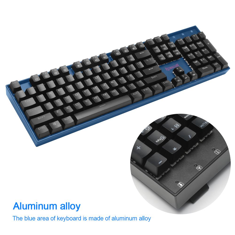 Mechanical Gaming Keyboard, Red Backlight, Anti-Ghosting