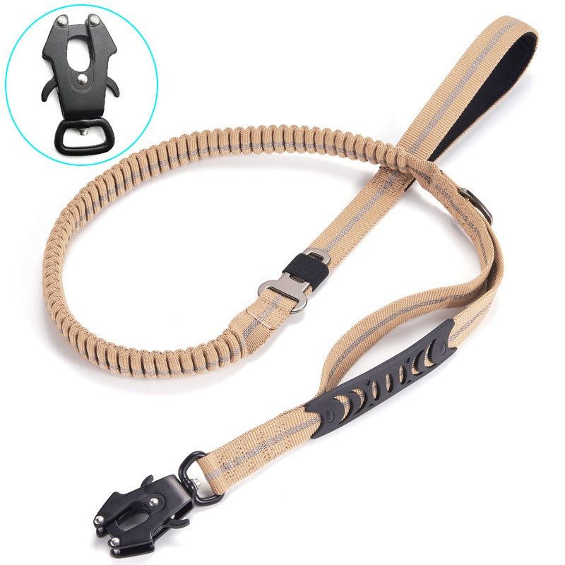 Tactical Dog Leash for Secure Low-Light Walk Control