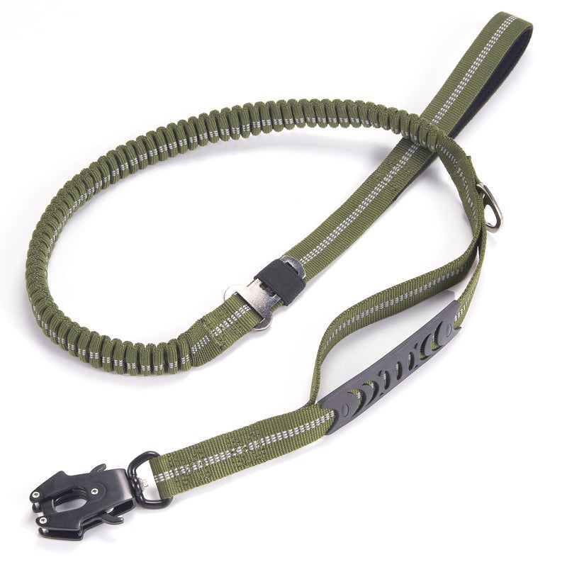 Tactical Dog Leash for Secure Low-Light Walk Control