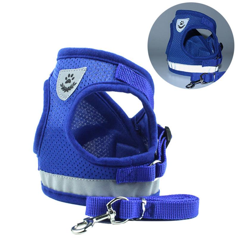 Reflective Dog Harness and Leash Set for Safer Walks