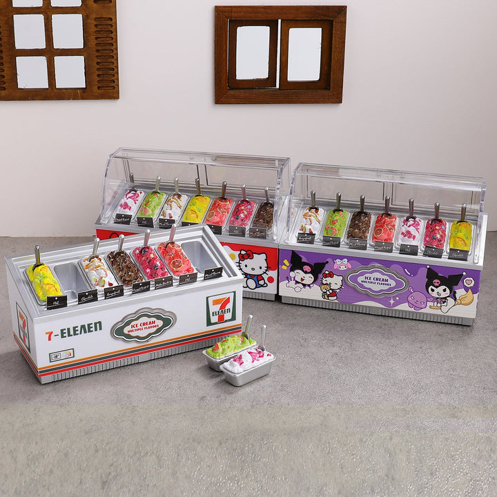 Mini Ice Cream Freezer Magnet Display Model