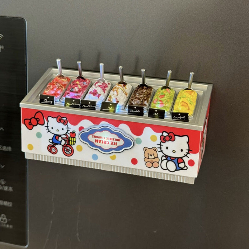 Mini Ice Cream Freezer Magnet Display Model