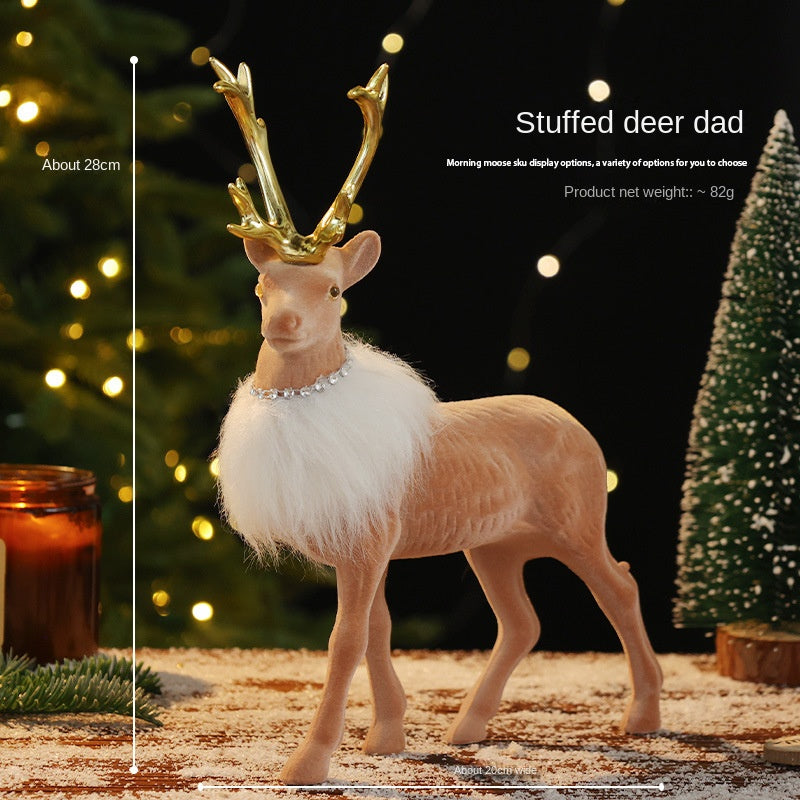 Reindeer Christmas Decor for a Woodland Scene