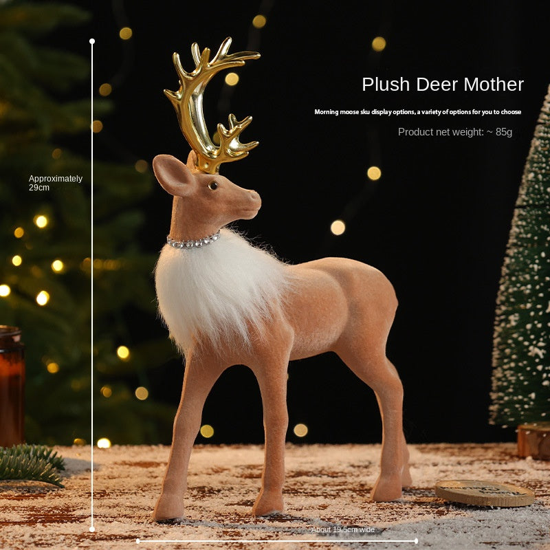 Reindeer Christmas Decor for a Woodland Scene