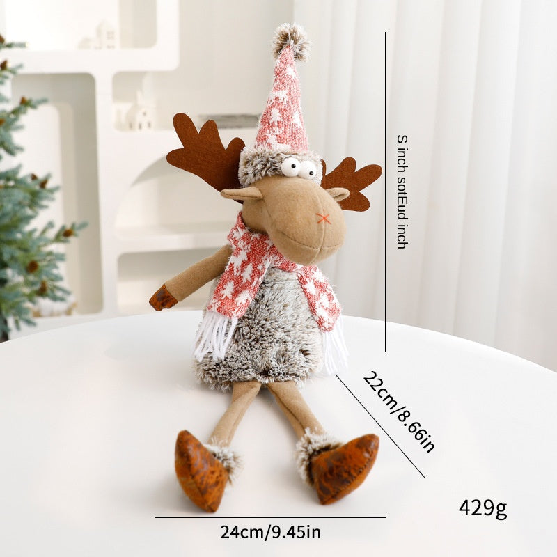 Reindeer Plush Christmas Decoration for Cozy Displays