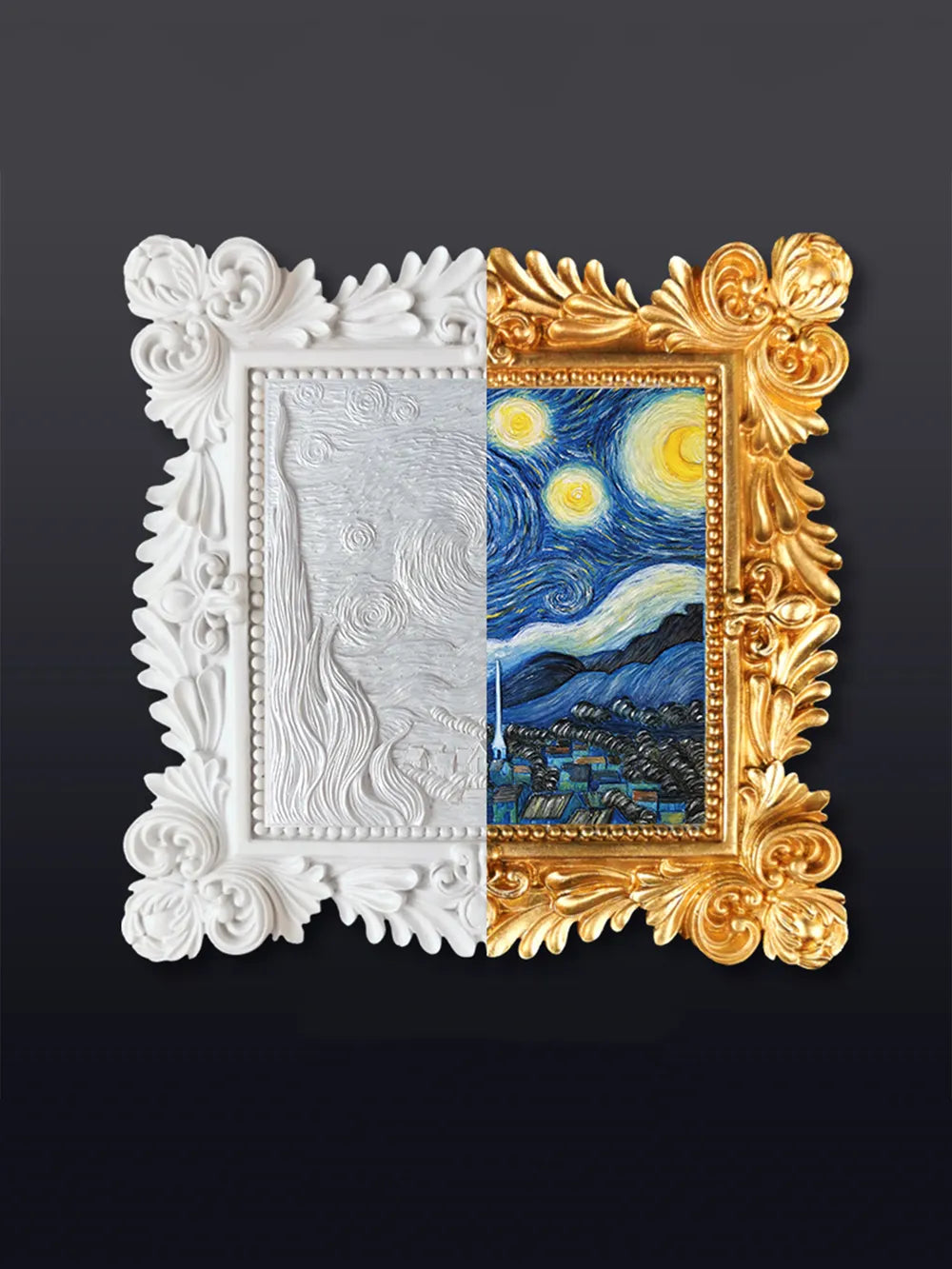 3D Relief Painting Kit: Van Gogh Starry Night Decor