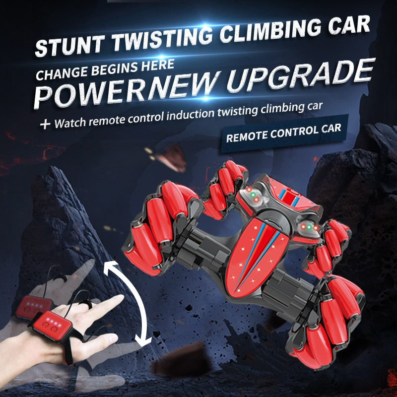 Gesture-Controlled Stunt RC Car for Off-Road Play