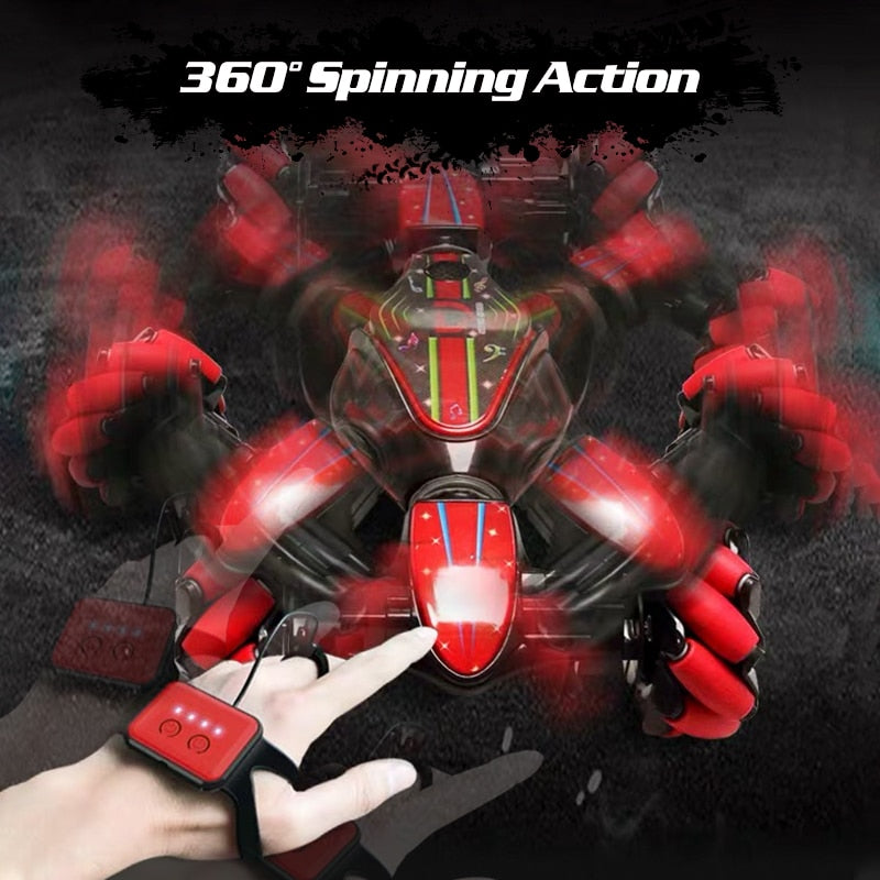 Gesture-Controlled Stunt RC Car for Off-Road Play