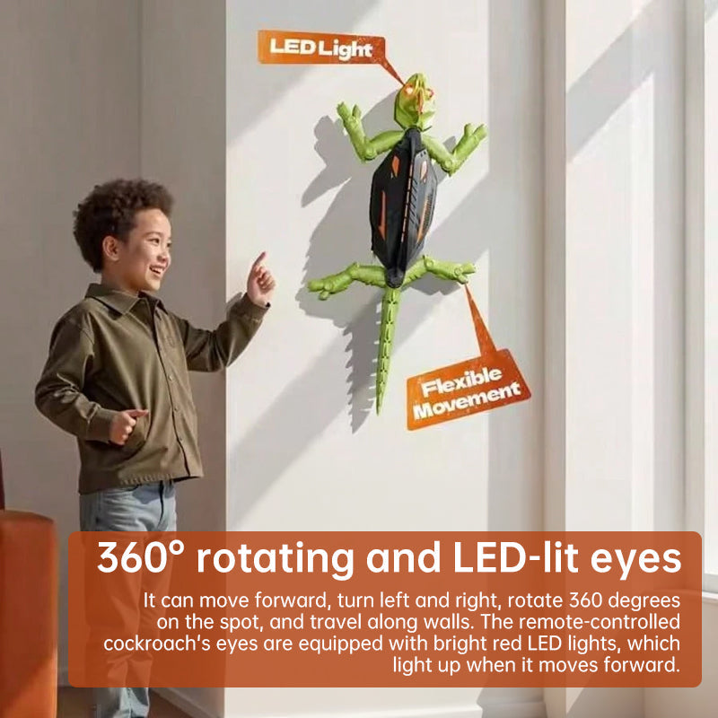 Wall-Climbing Gecko Robot Remote Control Toy for Kids