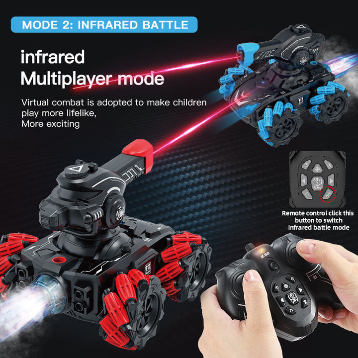 Remote Control Battle Tank With Water-Bomb Action