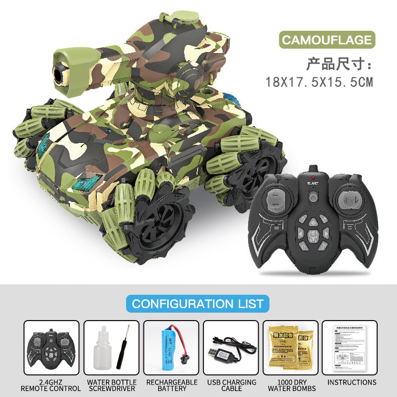 Remote Control Battle Tank With Water-Bomb Action