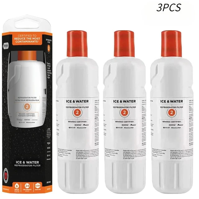 Refrigerator Water Filter EDR2RXD1, Reduces 24 Contaminants