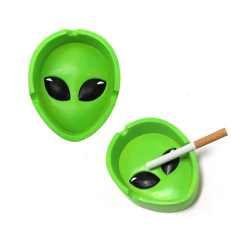 Alien Resin Ashtray for Playful Desk and Table Decor