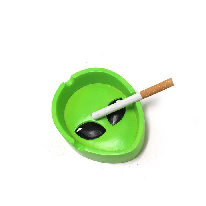 Alien Resin Ashtray for Playful Desk and Table Decor