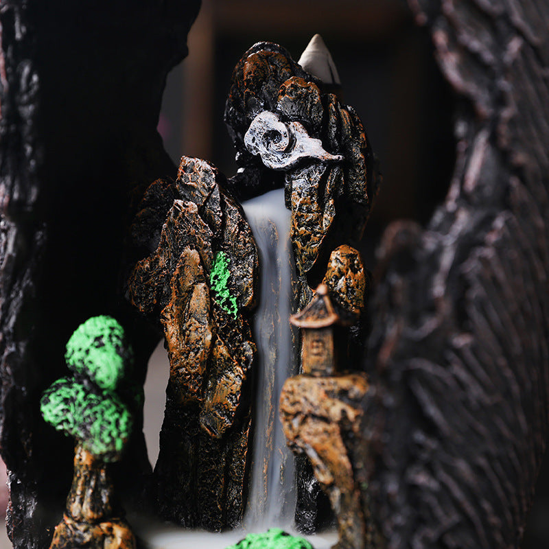 Backflow Incense Burner for Relaxing Waterfall Decor