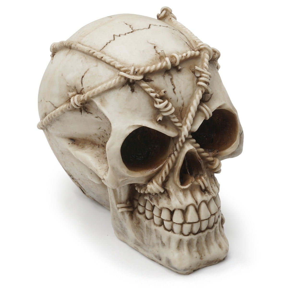 Resin Skull Sculpture for Dramatic Gothic Display