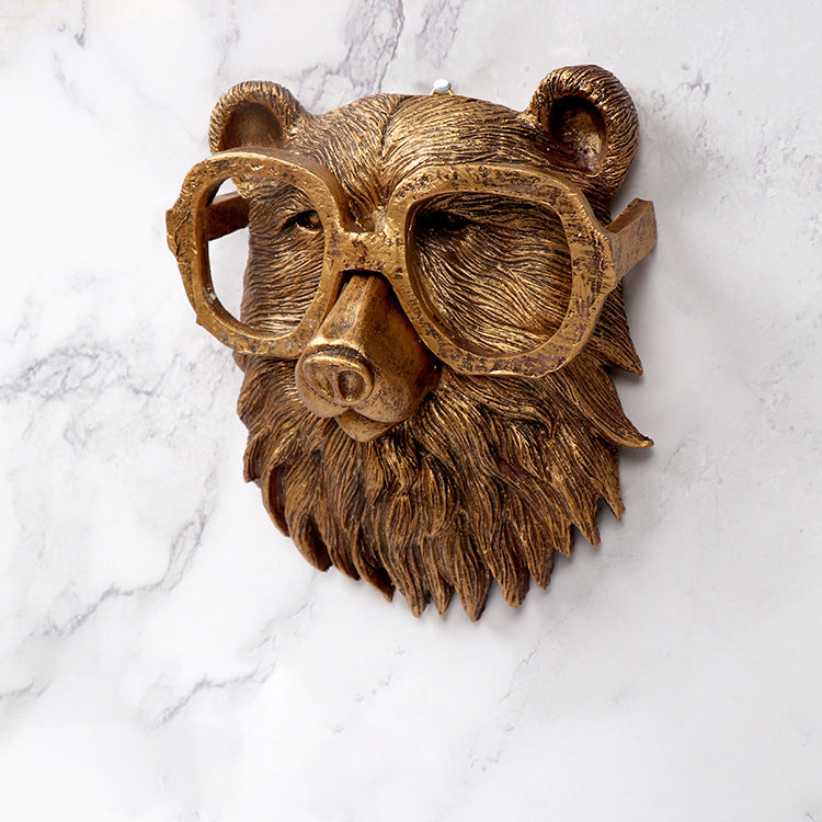 Resin Animal Wall Ornaments for Rustic Halloween Decor